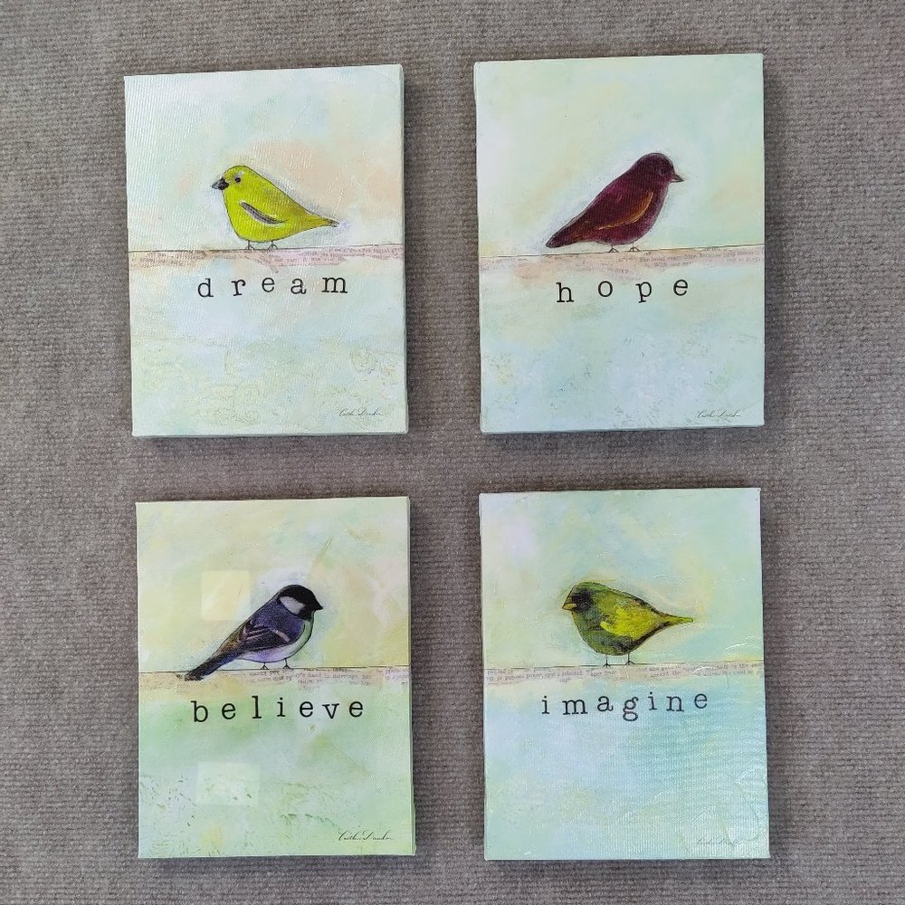 Caitlin Dundin Roaring Art 2015 Bird prints on Canvas Inspirational